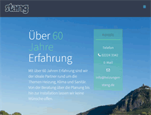 Tablet Screenshot of heizungen-stang.de